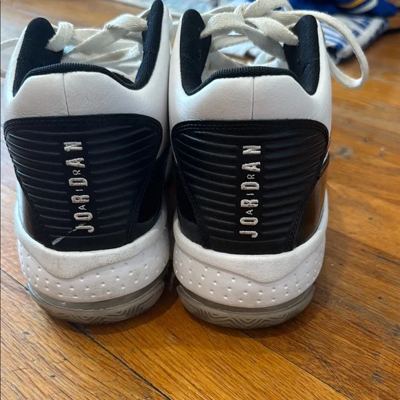 Jordan Black and White Women's Sneakers - Picture 3 of 4